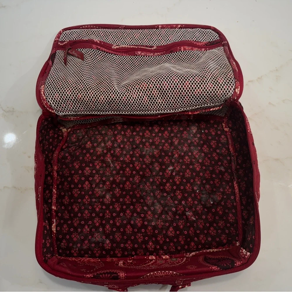 Vera Bradley Red Bandana Paisley Quilted Bag